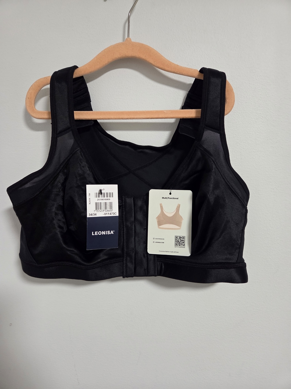 NWT  Leonisa Unlined Wireless Posture Corrector Bra